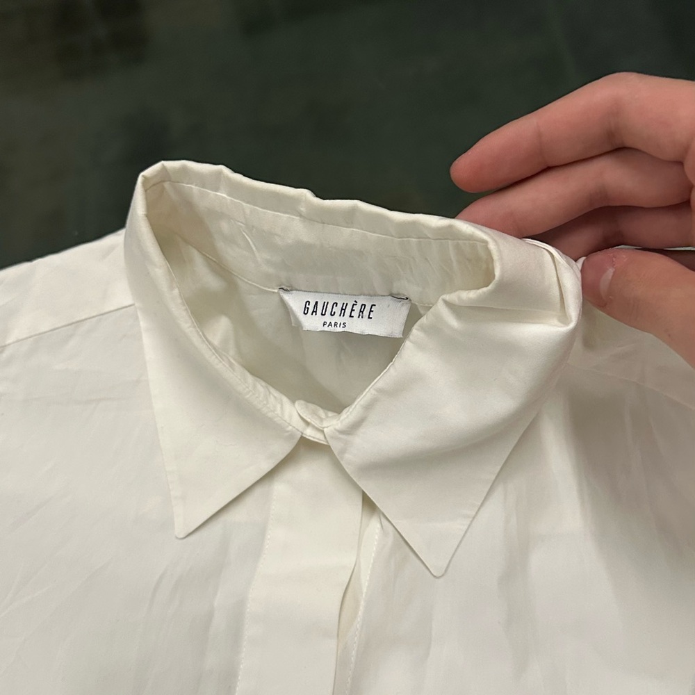 Gauchere White dress top